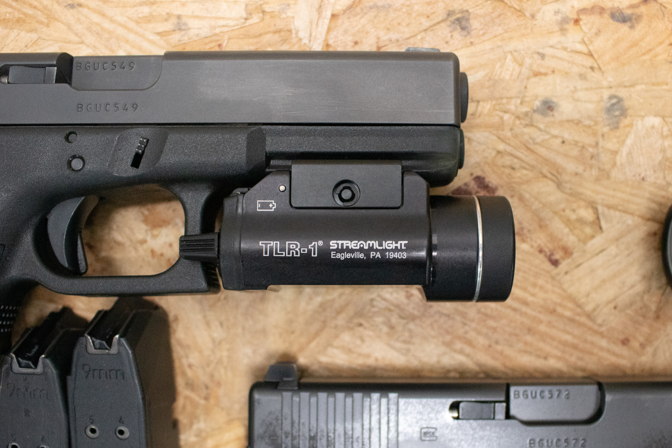 GLOCK 17 Gen4 9mm Police Trade-In Pistols with Night Sights and TLR-1 Light (Very Good Condition)